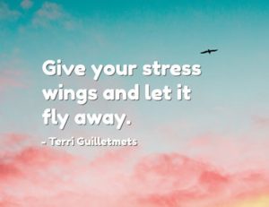 Give you stress wings and let it fly away