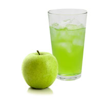 Detoxify the colon with natural green apple juices