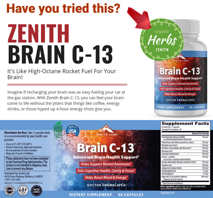 Try Zenith Brain C-13